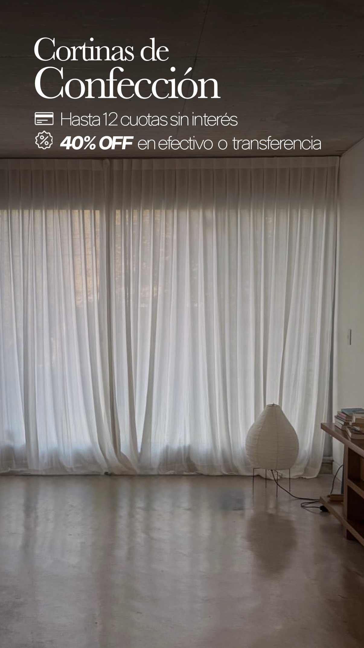 Cortinas de confección a medida